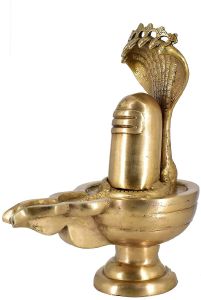 Pure Brass Antique Shiva Lingam