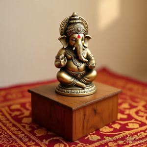 Sacred Brass Ganesh Idol Statue