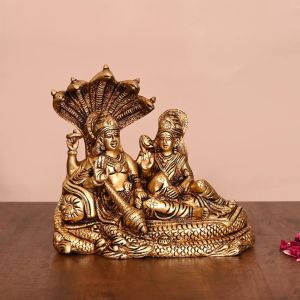 Temple Brass Lakshmi Narayan Statue
