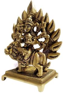 Temple Brass Sherawali Mata Idol