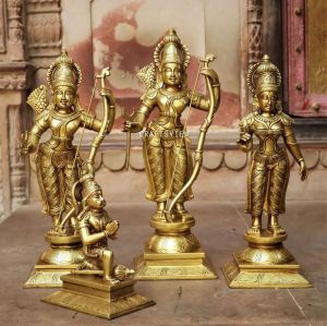Temple Brass Shri RAM Darbar Statue