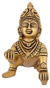 Traditional Brass Bal Krishna Statue