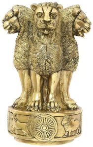 Unique Golden Brass Ashok Stambh