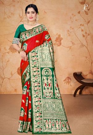 Ladies Designer Baluchari Saree