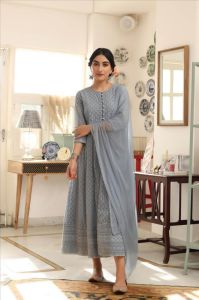 Ladies Stylish Anarkali Kurti Set