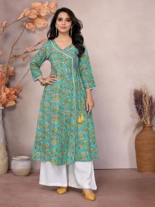 Ladies Designer Angrakha Kurta Set