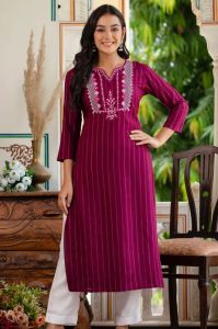 Ladies Casual Wear Kurta Pant Set