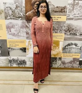 Ladies Heavy Mulmul Chikankari Kurti Set