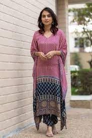 Ladies Designer Kaftan Kurta Set