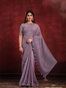 Ladies Designer Satin Saree