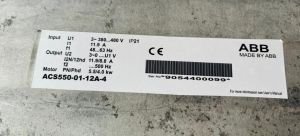 ABB ACS550-01-12A-4 Inverter Drive 5.5KW 3-Phase