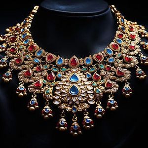 Imitation Multicolored Stone Necklace