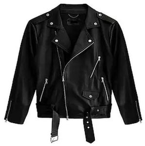 Mens Black Leather Jacket
