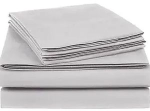 Plain Cotton Blend Bed Sheet