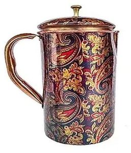 Printed Copper Water Jug