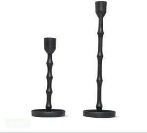 Black Powder Coated Aluminum Candle Holder