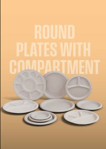 Biodegradable Sugarcane Bagasse Plate
