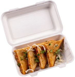 Sugarcane Bagasse Clamshell Box