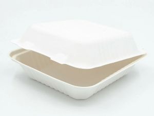 Sugarcane Bagasse Clamshell Box