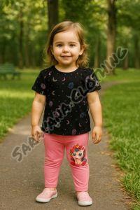 Girls Print T-shirt & Leggings Set