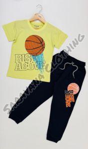 Boys' Basketball Print Jogger Set