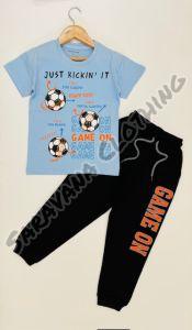 Boys Soccer Print Jogger Set