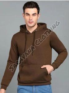 Gents Cotton Fleece Knitted Hoodie