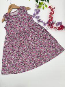 Girls Berry Ditsy Floral Sundress