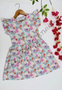 Girls Floral and Rainbow Print Dress