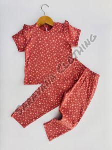 Girls Floral Pajama Set