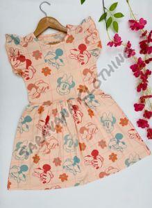 Girls Minnie Mouse Print Dress
