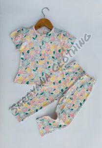 Girls Pastel Floral Pajama Set
