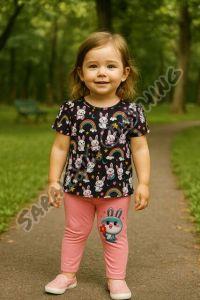 Girls Print T-shirt & Leggings Set