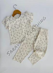 Girls Safari Animal Pajama Set