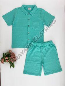 Kids' Aqua Textured Co-ord Set