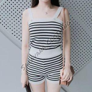 Ladies Cotton Knit Romper