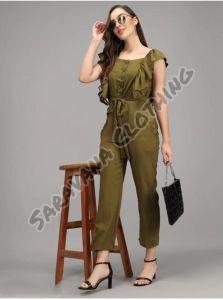 Womens Ribbed Knit Jumpsuit