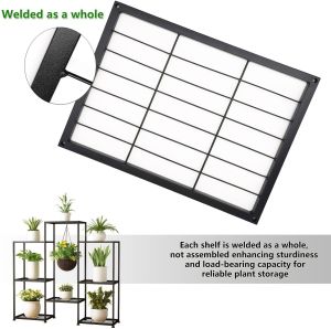 4 tiers outdoor indoor metal plant stands