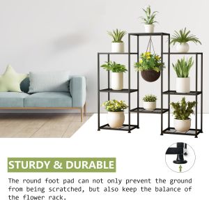 4 tiers outdoor indoor metal plant stands