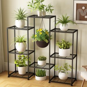 4 tiers outdoor indoor metal plant stands
