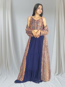 Georgette Ladies Skirt Suit Set