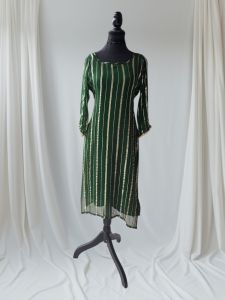 Green Georgette Ladies Kurti