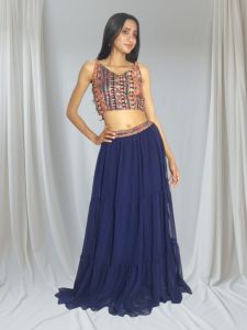 Georgette Ladies Skirt Suit Set