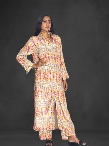 Multicolor Printed Women Co Ord Set