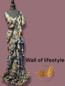 Printed Rayon Ladies Saree