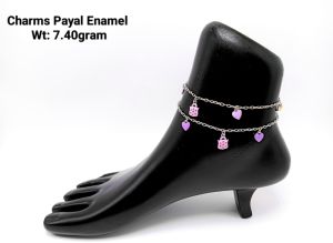 92 5 silver charms payal