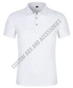190 GSM White Soft Spun Sublimation Polo T-Shirt