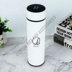 600 Ml White Metal Insulated Temperature Water Bottle