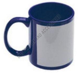 A++ Grade 350 Ml Blue Patch Ceramic Mug