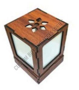 Brown Plain Sublimation Small Rotating Lamp